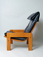 Yngve Ekström Sessel für Swedese Eiche Leder