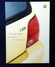 VW Lupo 3 L TDI  Preisliste v. 18.10.2001   Modelljahr 2003