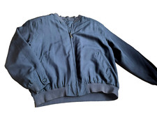 Seide Bomberjacke Herren blau