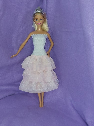 Barbie spitzen kleid rosa - kleid,