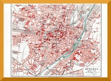 München + Stadtplan von 1895+