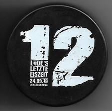 Eishockey Puck  KEC DIE HAIE  LÜDEMANN LETZTE EISZEIT     DEL NHL