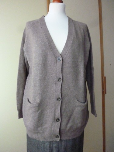 Cardigan taupe meliert - 36,