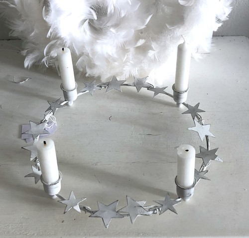 Shabby kerzenhalter kerzenring - kerzenhalter,