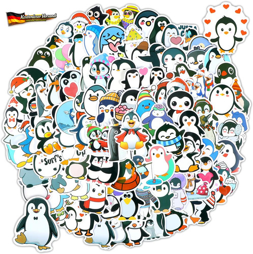 Pinguin aufkleber set - pinguin,