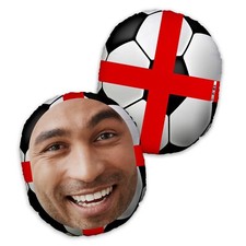 England Flagge - Fußball - Mush Kissen™ Personalisiert Foto Kissen - Gesicht