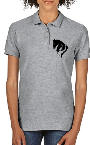 Pferdeumarmung damen poloshirt - pferdeumarmung,
