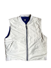 Vintage Retro Timberland Weste zum Wenden Größe L Y2K Beige