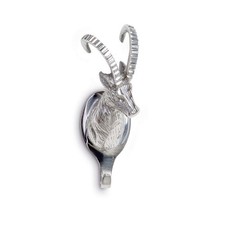 Wandhaken Steinbock silber