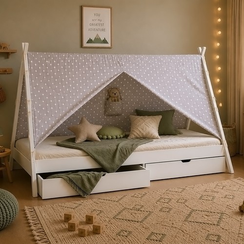 Kinderbett 90x200 tipi bett - 90x200,