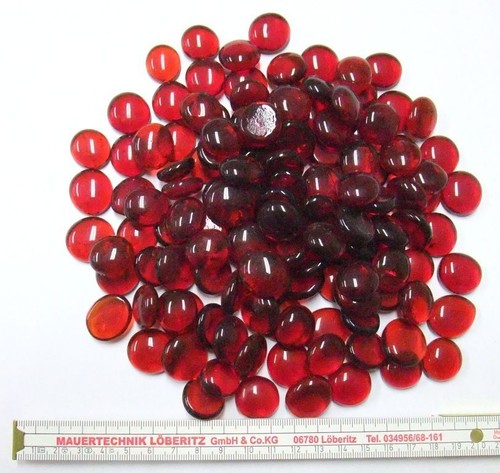 Glasnuggets rubin rot - rubin,