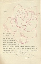 Reiner, Imre: Handschriftlicher Brief mit Original-Zeichnung.