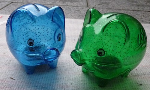 Spardosen schweine blau - spardosen,