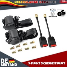 2x 3-punkt Automatikgurt Sicherheitsgurt Für Skoda Octavia E-prüfung Schwarz