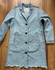 100%ORIGINAL LEVIS DENIM JEANS JACKE MANTEL GR.XS DISTRESSED JEANSMANTEL CW-3417