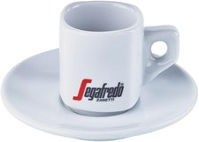 Segafredo Espressotasse mit Untertasse - weiß mit Logo