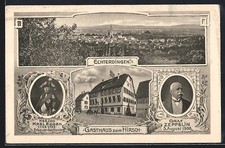 Echterdingen a. F., Gasthaus zum Hirsch, Graf Zeppelin, Ansichtskarte 