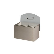 Wandascher / Aschenbecher / Edelstahl oder Messing / Volumen wählbar