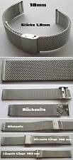 XL - ÜBERLÄNGE MILANAISEUHRENARMBAND Stärke: 1,8 mm UHRENANSCHLUSSBREITE 18 mm