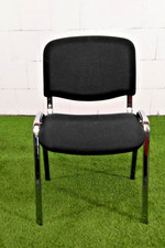 Stapelstuhl Stoff schwarz mit