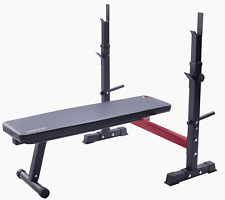 Christopeit Sport Hantelbank WB 1000 Trainingsbank 2 Ablagen Flachbank klappbar