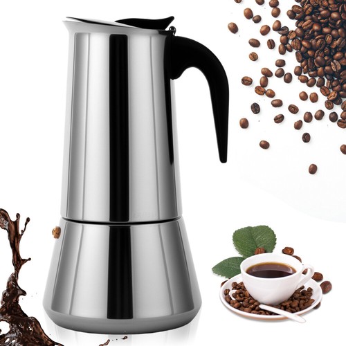 Edelstahl espressokocher - edelstahl,