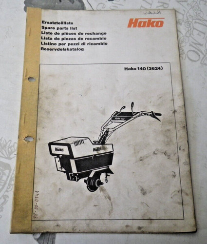 Ersatzteilliste einachser hako - einachser,