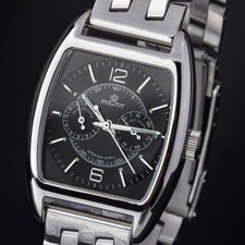 Poljot 26668 - Aero Club schwarz - Tonneau - Russiche Uhr NOS - Mechanische Uhr