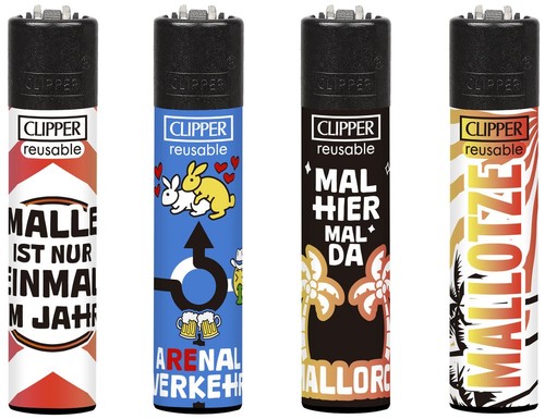 Clipper feuerzeug 4er - clipper, set