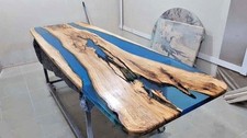 Ocean Blue Epoxy River Table