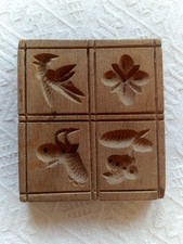 Holzmodel klein, alt, mit 4 Motiven