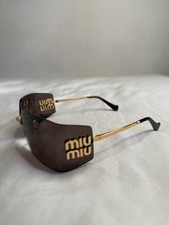 Miu Miu Sunglasses MU 54YS Sonnenbrille GOLD/ PINK Ungetragen!
