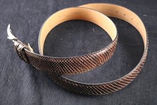 Gürtel von Vero Pitone in Schlangenleder Optik 113 cm lang und 3,5 cm breit