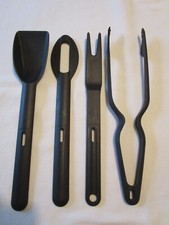 Tupperware Griffbereit 4 teilig Rührlöffel Multigreifer Löffel Fleischgabel