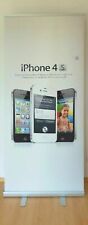 1x APPLE iPhone 4S Werbeschild Reklame Aufsteller Pylon Roll-up Display Banner