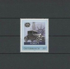ÖSTERREICH PM AUTOS FORD T STATUE LIBERTY POSTFRISCH PERSONALISIERTER STEMPEL!! RAR!! m3740