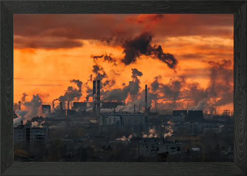 Rauch aus der alten - , fabrik