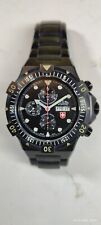 Taucheruhr  Diver 2000 Meter Swiss Military  Conger Chronograph Chronometer