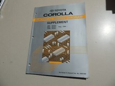 Schaltpläne Ergänzung Werkstatthandbuch Toyota Corolla E9 Ausgabe 08.1990