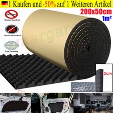 200x50cm Dämmmatte Auto KFZ Selbstklebend Schallschutzmatte Isolierung 20mm DE