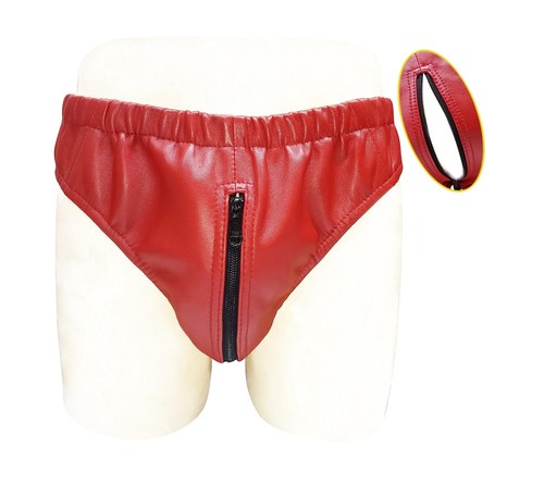 Ein paar rote herren leder - ein,