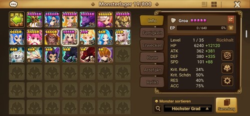 Summoners war starter groa - summoners, eu