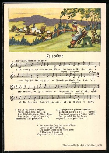Lied anton günther - lied-ak,