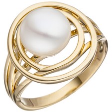 585 Gold Damen Ring breit