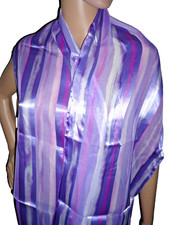 Chiffon Satin Schal lila Stola