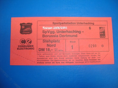Ticket spvgg - 00/01,