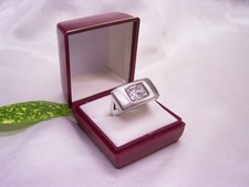 DESIGNER SILBERRING MIT