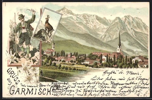 Lithographie garmisch - lithographie,