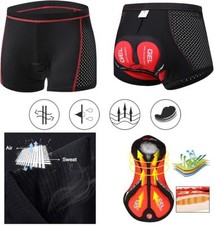 5D Gel Fahrradhose Herren Damen Sitzpolster Radhose Radlerhose Unterhose Pants