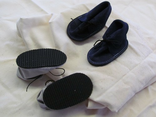 Puppenstiefel aus echtem - ,